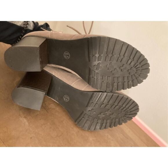 Just Fab 6.5 womens Janey booties boots shoes tan - Picture 6 of 6